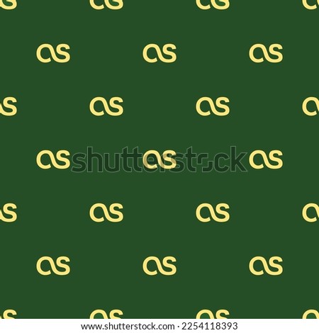 Seamless repeating tiling social last fm flat icon pattern of hunter green and mellow yellow color. Background for login page.