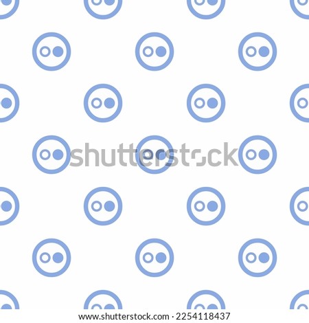 Seamless repeating tiling social flickr circular flat icon pattern of white and ceil color. Backgorund for tablet.