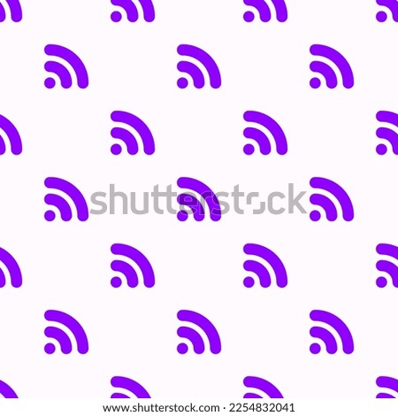 Seamless repeating tiling rss flat icon pattern of lavender blush and violet color. Background for slides.