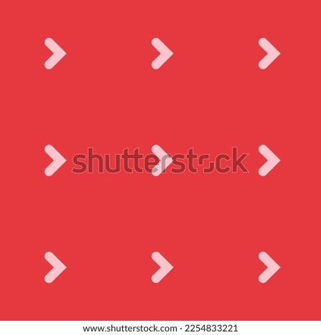Seamless repeating tiling chevron right flat icon pattern of persian red and bubble gum color. Design for document cover.