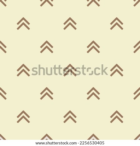 Seamless repeating tiling angle double up flat icon pattern of platinum and pale brown color. Background for home screen.