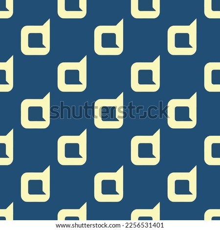 Seamless repeating tiling dashcube flat icon pattern of dark slate gray and blond color. Design for document cover.