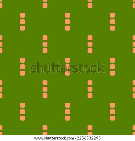 Seamless repeating tiling ellipsis v flat icon pattern of avocado and pink-orange color. Background for wedding invitation.