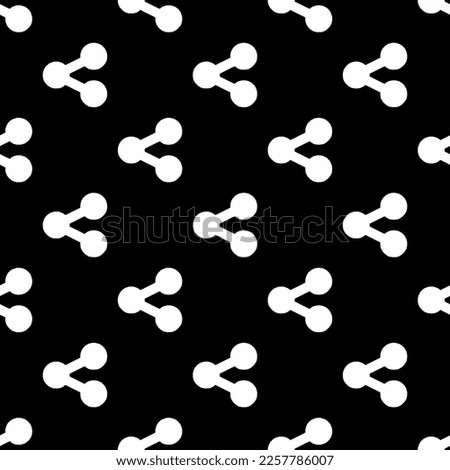 Seamless repeating tiling share alt flat icon pattern of black and white color. Design for wrapping paper.