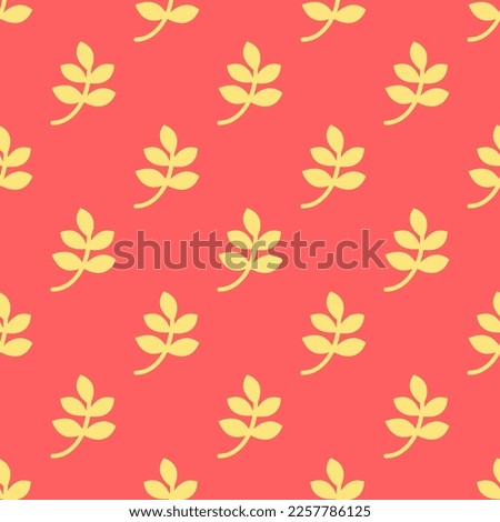 Seamless repeating tiling pagelines flat icon pattern of pastel red and mellow yellow color. Background for banner.