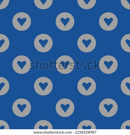 Seamless repeating tiling gittip flat icon pattern of yale blue and dark gray color. Background for logo design.