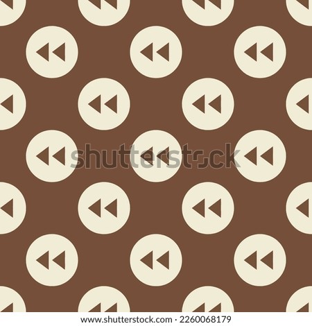 Seamless repeating tiling reverse alt flat icon pattern of coffee and eggshell color. Design for quiz.