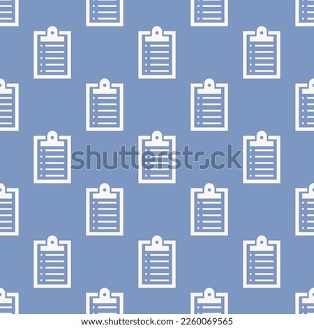 Seamless repeating tiling list alt flat icon pattern of dark pastel blue and white smoke color. Design for brochure cover.