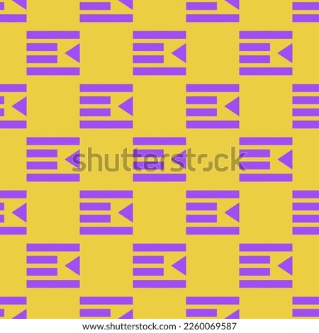 Seamless repeating tiling indent right flat icon pattern of sandstorm and lavender indigo color. Backround for motivational quites.