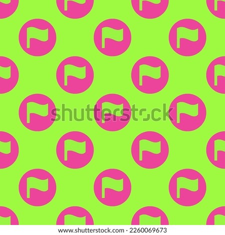 Seamless repeating tiling flag alt flat icon pattern of green-yellow and rose bonbon color. Design for pizza box.