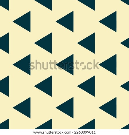 Seamless repeating tiling caret left flat icon pattern of eggshell and rich black color. Design for album cover.