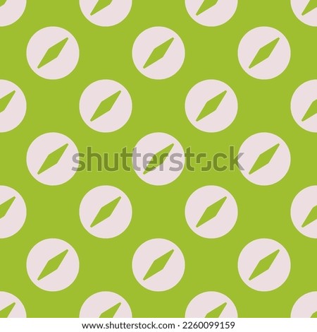 Seamless repeating tiling compass alt flat icon pattern of yellow-green and platinum color. Backgorund for tablet.