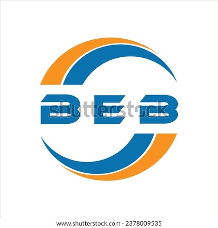 BEB letter logo design on a white background or Monogram logo design for entrepreneur and business.