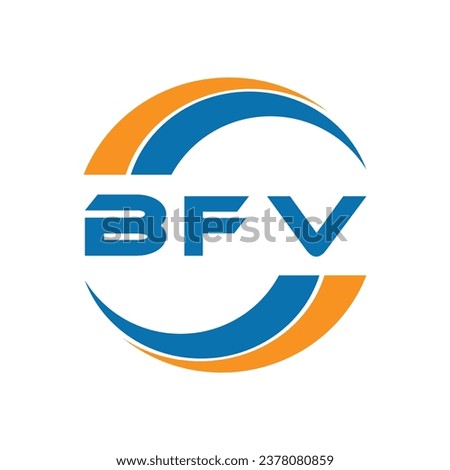 BFV letter logo design on a white background or Monogram logo design for entrepreneur and business.