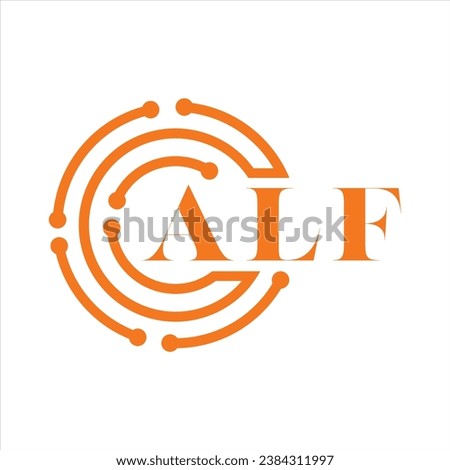 ALF letter design.ALF letter technology logo design on white background.ALF Monogram logo design for entrepreneur and business.