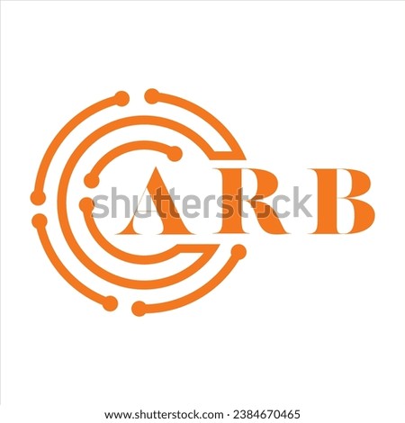 ARB letter design.ARB letter technology logo design on white background.ARB Monogram logo design for entrepreneur and business