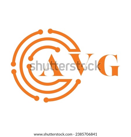 AVG letter design. AVG letter technology logo design on white background. AVG Monogram logo design for entrepreneur and business.