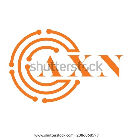 AXN letter design. AXN letter technology logo design on white background. AXN Monogram logo design for entrepreneur and business.