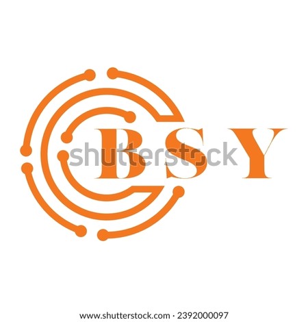 BSY letter design. BSY letter technology logo design on white background. BSY Monogram logo design for entrepreneur and business