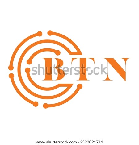 BTN letter design. BTN letter technology logo design on white background. BTN Monogram logo design for entrepreneur and business