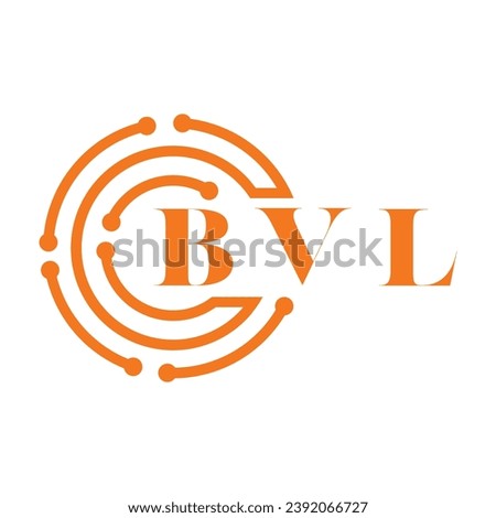 BVL letter design. BVL letter technology logo design on white background. BVL Monogram logo design for entrepreneur and business