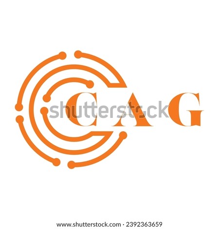 CAG letter design. CAG letter technology logo design on white background. CAG Monogram logo design for entrepreneur and business