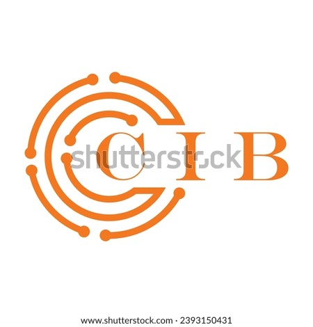 CIB letter design. CIB letter technology logo design on white background. CIB Monogram logo design for entrepreneur and business