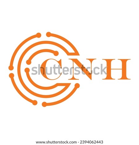 CNH letter design. CNH letter technology logo design on white background. CNH Monogram logo design for entrepreneur and business