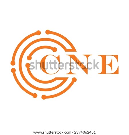 CNE letter design. CNE letter technology logo design on white background. CNE Monogram logo design for entrepreneur and business