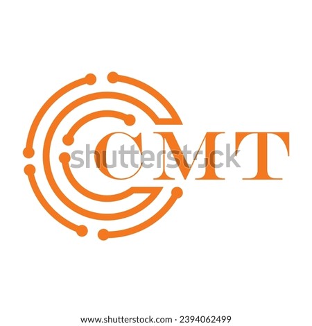CMT letter design. CMT letter technology logo design on white background. CMT Monogram logo design for entrepreneur and business