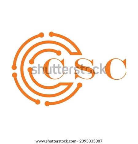 CSC letter design. CSC letter technology logo design on white background. CSC Monogram logo design for entrepreneur and business