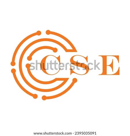 CSE letter design. CSE letter technology logo design on white background. CSE Monogram logo design for entrepreneur and business