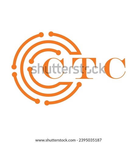 CTC letter design. CTC letter technology logo design on white background. CTC Monogram logo design for entrepreneur and business