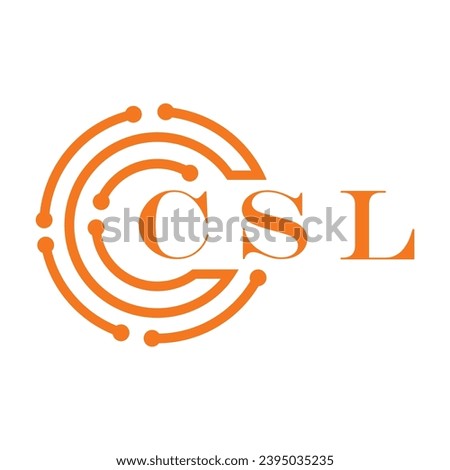 CSL letter design. CSL letter technology logo design on white background. CSL Monogram logo design for entrepreneur and business