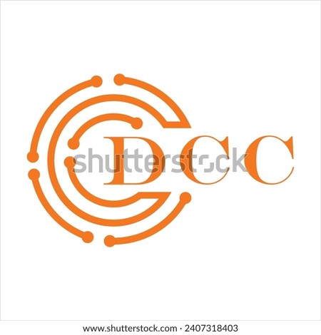 DCC letter design. DCC letter technology logo design on white background. DCC Monogram logo design for entrepreneur and business