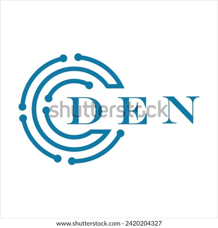 DEN letter design. DEN letter technology logo design on white background. DEN Monogram logo design for entrepreneur and business