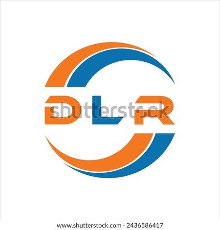 DLR letter design. DLR letter technology logo design on white background. DLR Monogram logo design for entrepreneur and business