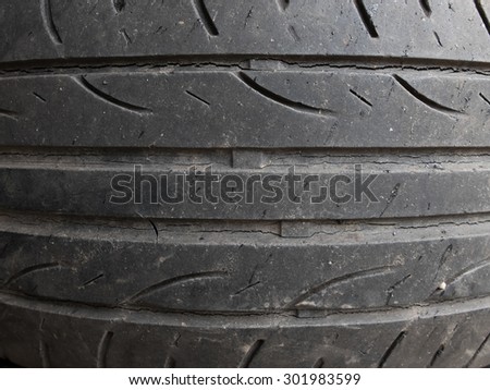 Closeup car tire texture background