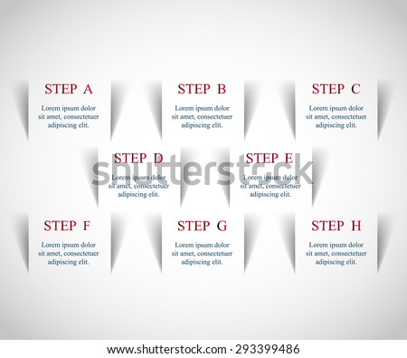 Template for diagram, graph, presentation and chart. Business concept with 8 options, parts, steps or processes. 