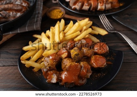 Similar – Foto Bild Currywurst Lebensmittel