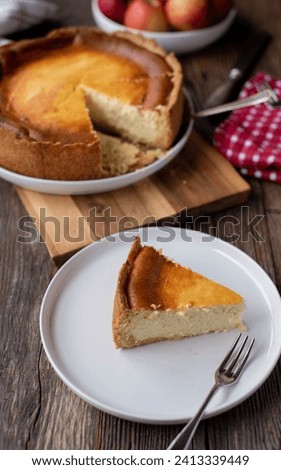 Similar – Foto Bild Käsekuchen oder Käsesahnetorte