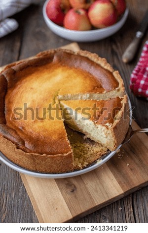 Similar – Foto Bild Käsekuchen oder Käsesahnetorte