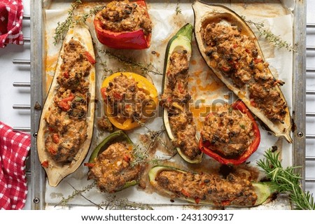 Image, Stock Photo Tray with keto stuffing