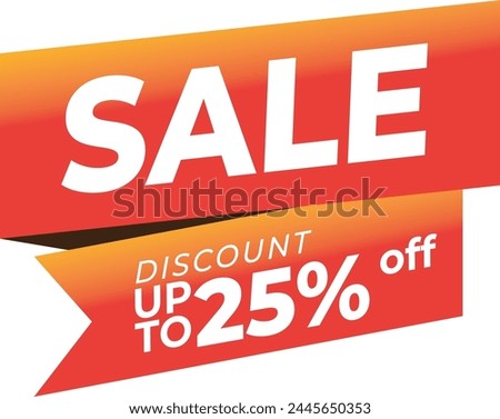 Sale banner template design with geometric background , Big sale special offer up to 25% off. Super Sale, end of season special offer banner. vector illustration.