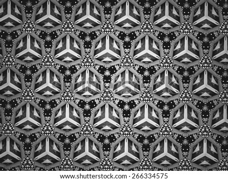 Textile cloth black and whith background