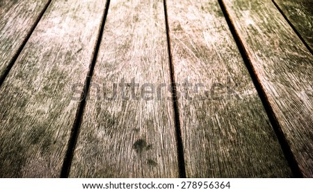 Close up of old wooden floor. use for background and texture / Old wooden floor. selective focus / Close up of wooden floor (old, background, wooden)