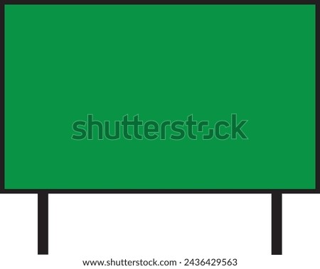 vector of simple and large rectangular billboard or announcement