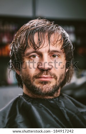 Hairy Man at a Hairdressing