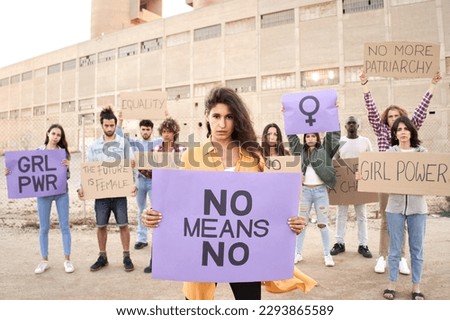 Similar – Image, Stock Photo NO means NO | Written