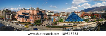 BURSA, TURKEY-APRIL 10: Panoramic view of Bursa City on April,10 2011 in Bursa, Turkey